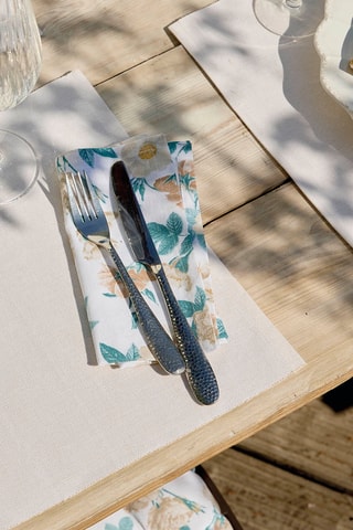 4 sets de table Chambray - Taupe - 40 x 35 cm