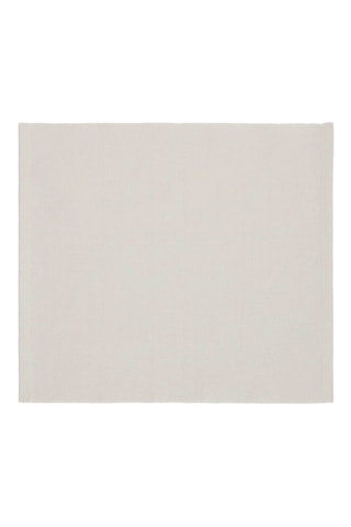 4 sets de table Chambray - Blanc cassé - 40 x 35 cm