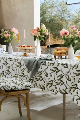 Nappe rectangulaire Natur'elle - Blanc