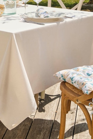 Nappe rectangulaire Chambray - Taupe