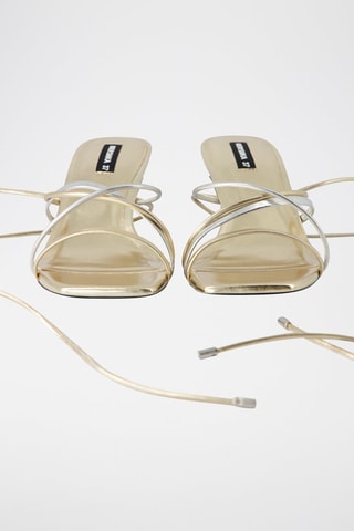 Sandales à talons - Doré