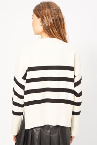 Pull - Ecru et noir