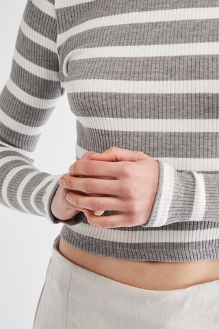 Pull - Gris et blanc