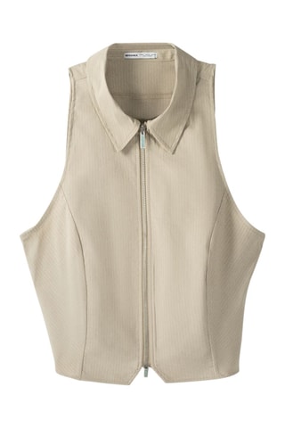 Gilet sans manches - Beige
