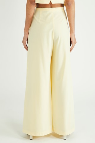Pantalon wide legs - Jaune