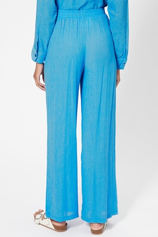 Pantalon wide legs - Bleu