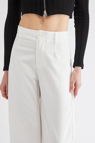 Pantalon wide legs - Blanc