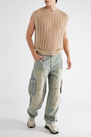 Pantalon cargo - Vert