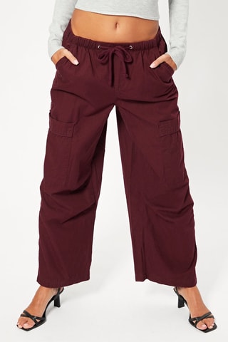 Pantalon parachute - Bordeaux