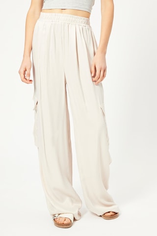 Pantalon fluide wide leg - Ecru