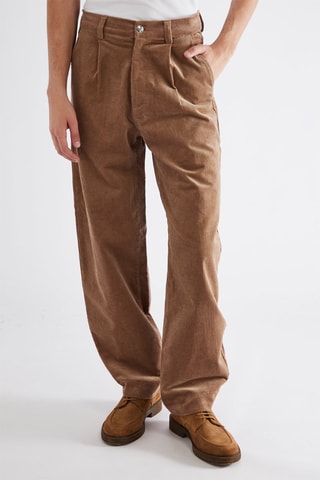 Velours Broek - Camel