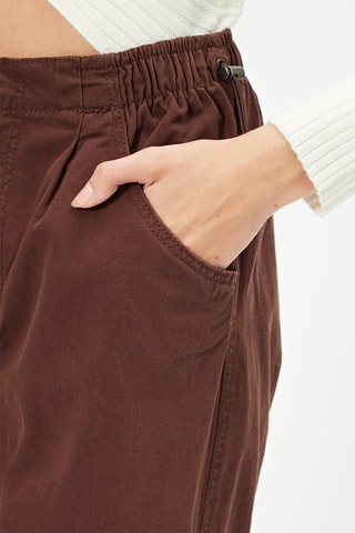 Parachute Broek Hoge Taille Bruin