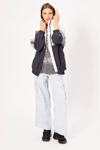 Pantalon straight taille haute - Bleu clair