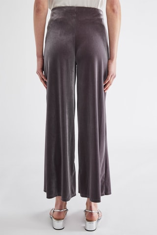 Pantalon taille haute - Gris