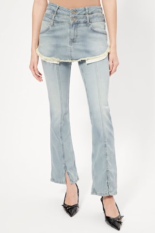 Pantalon bootcut et jupe - Bleu