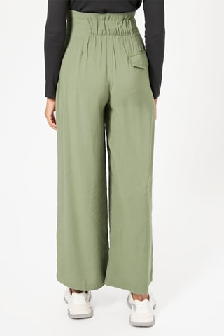 Pantalon wide legs - Vert