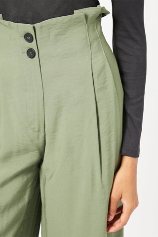 Pantalon wide legs - Vert