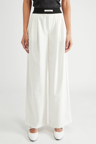 Pantalon wide legs - Ecru