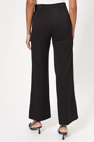 Pantalon wide legs taille haute - Noir