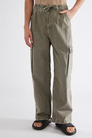 Pantalon cargo - Vert