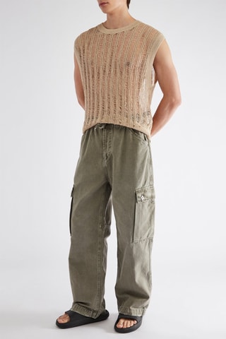 Pantalon cargo - Vert