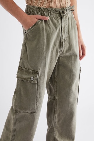 Pantalon cargo - Vert