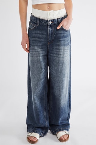 Jean wide legs - Bleu