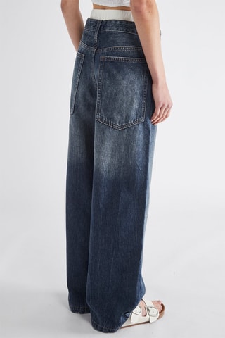 Jean wide legs - Bleu