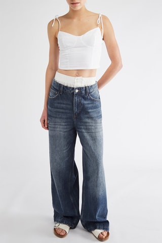 Jean wide legs - Bleu