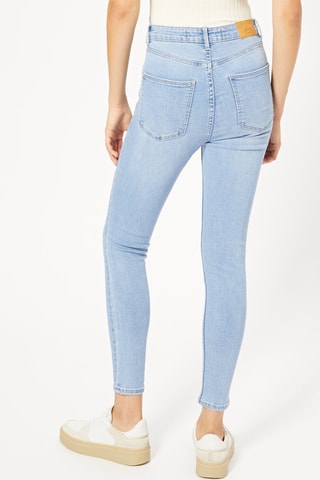 Jean skinny taille haute - Bleu