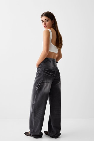 Jean wide legs - Gris