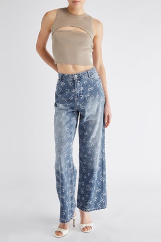 Jean wide legs - Bleu