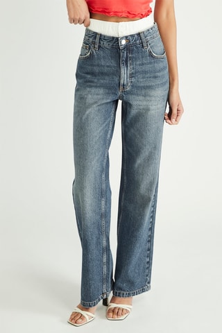 Jean wide legs - Bleu