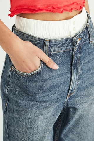 Jean wide legs - Bleu