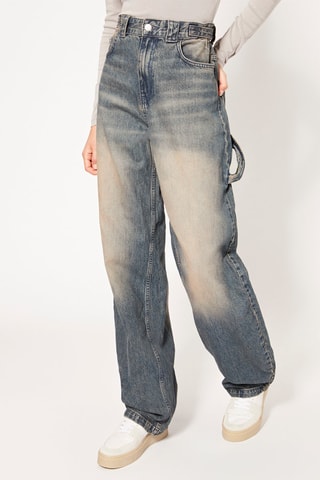 Jean wide legs ballon carpenter - Bleu foncé