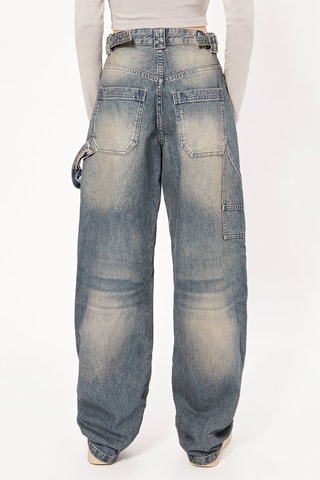 Jean wide legs ballon carpenter - Bleu foncé