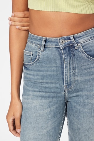 Jean skinny taille haute - Bleu clair