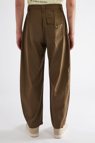 Broek Hoge Taille - Kaki