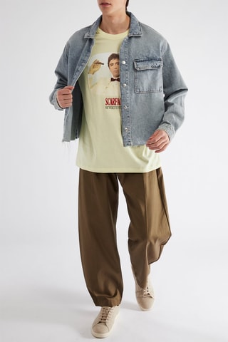 Broek Hoge Taille - Kaki