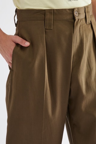 Broek Hoge Taille - Kaki