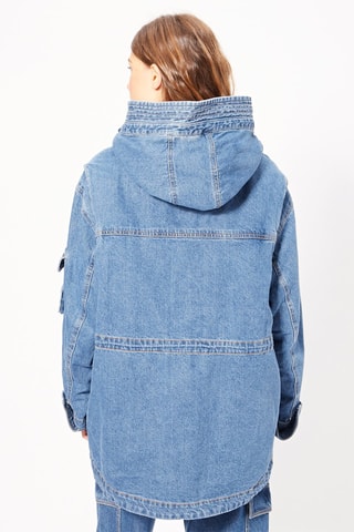 Parka en jean - Bleu clair