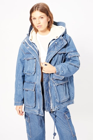 Parka en jean - Bleu clair