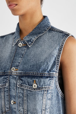 Veste oversize en jean - Bleu