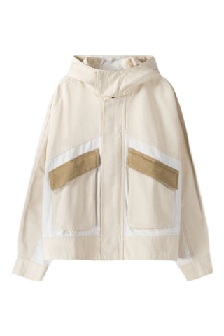 Veste à capuche - Beige