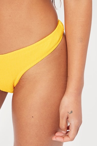 Bas de maillot taille haute - Jaune