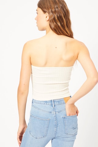 Crop top bustier - Blanc
