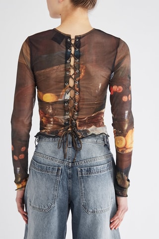 Top - Marron et noir