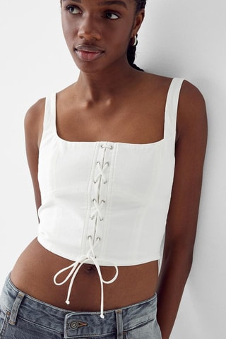 Crop top - Blanc