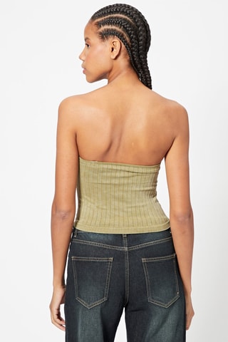 Crop top bustier - Kaki