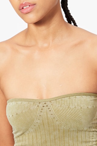 Crop top bustier - Kaki